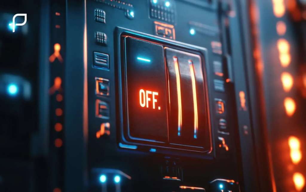 image d'un système électronique en mode off