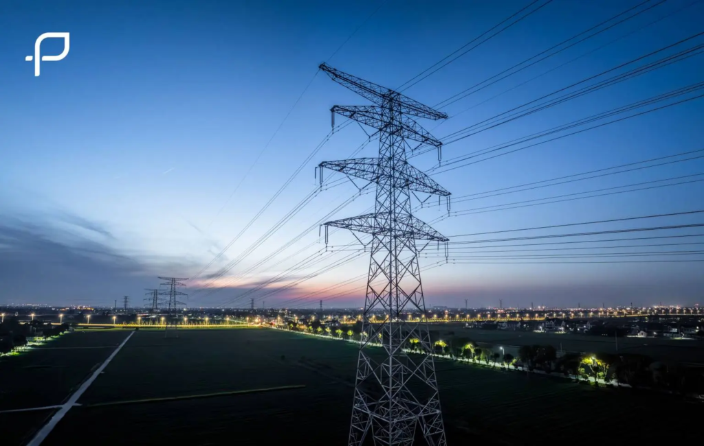 Pilonne de câble électrique