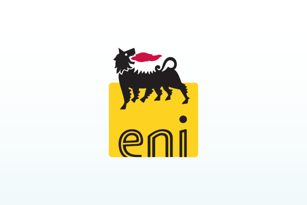 Logo ENI, acteur mondial de l'énergie et fournisseur