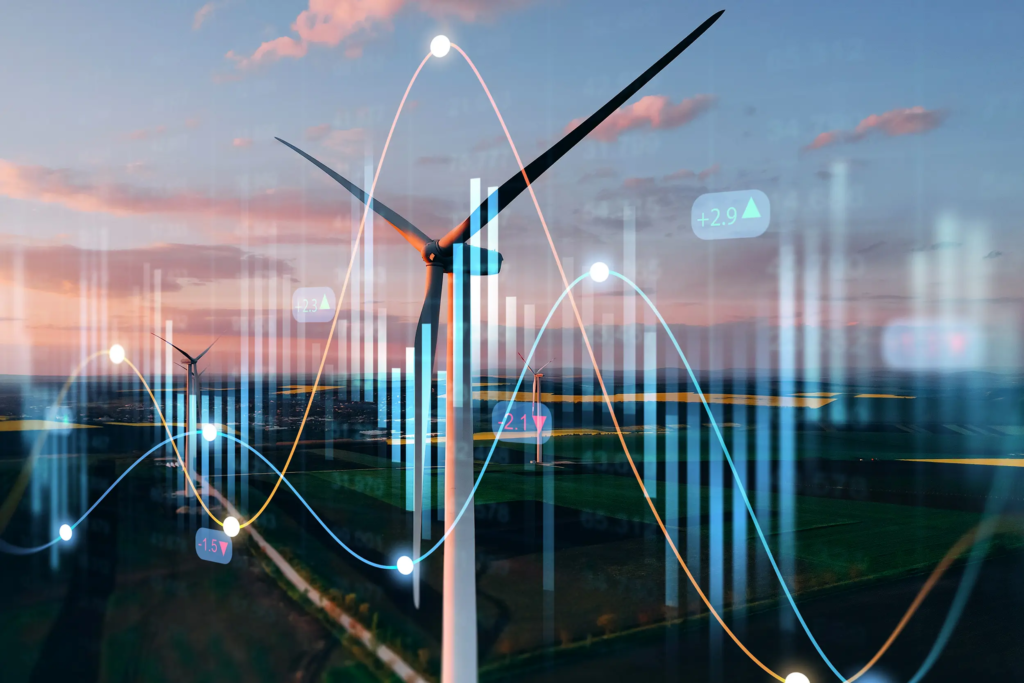 Mix énergétique français : évolution de la part des énergies renouvelables (éolien, solaire, hydraulique, biomasse).