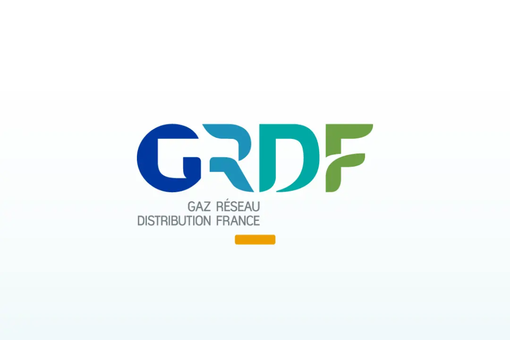 Logo GRDF, société française de distribution de gaz