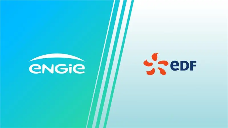 Logo Engie et EDF mis en opposition