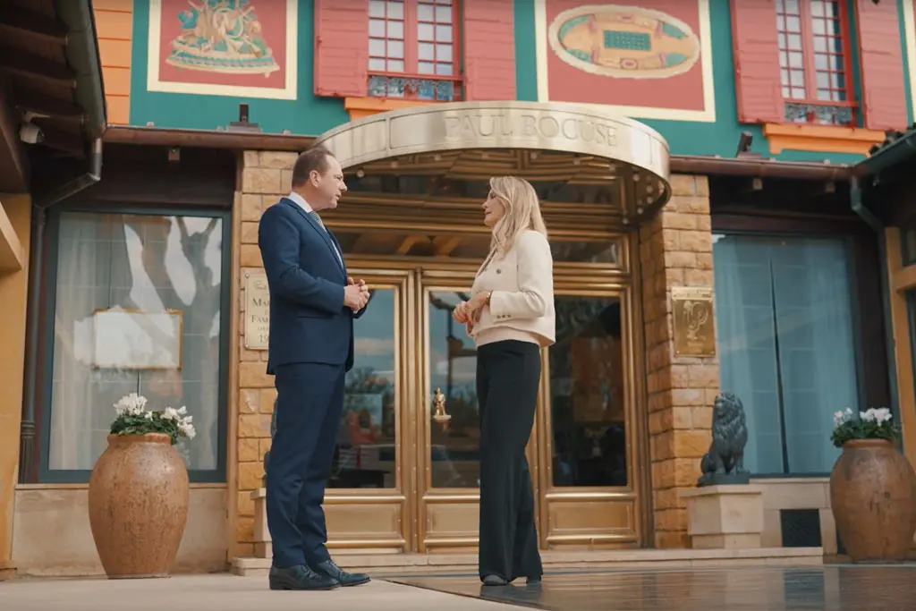 Rencontre entre le Directeur Général des Établissements Paul Bocuse, Vincent Leroux et notre consultante en énergie Jennifer Favier