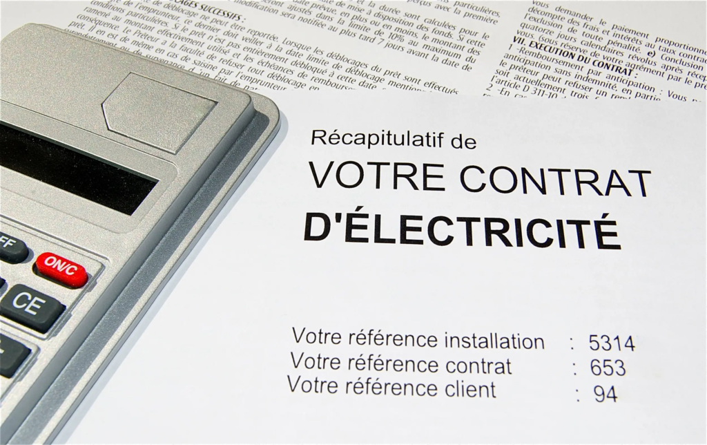 Contrat d’électricité illustrant la construction d’une offre d’énergie pour une entreprise