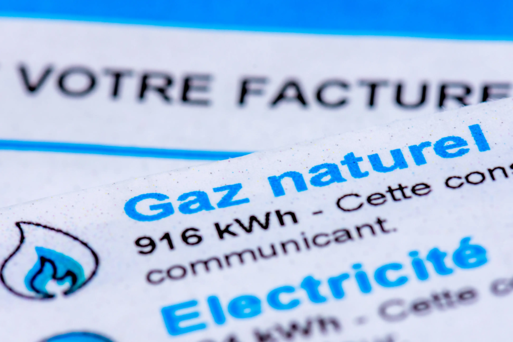 Note de gaz naturel, illustrant la compréhension nécessaire pour savoir comment réduire sa facture de gaz.